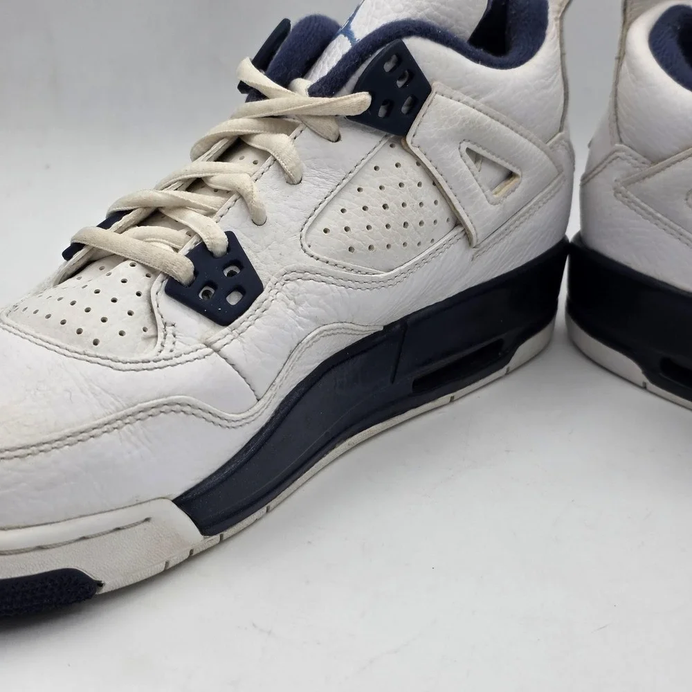 Jordan Air Jordan 4 Retro‎ Shoes Youth Size 6.5Y Legend Blue Leather Retro Vtg